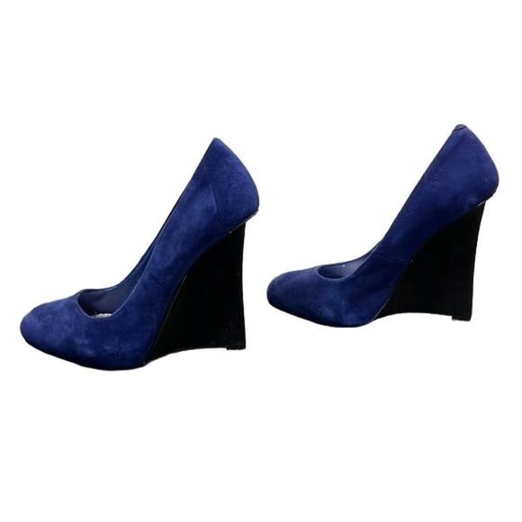 David Dixon sky high heels electric blue suede women shoes size 8 - Picture 4 of 7